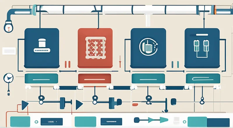 生产线流程图软件分类素材