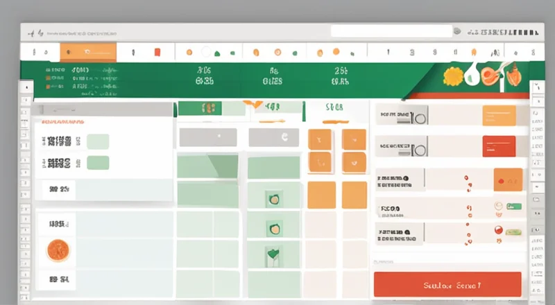 餐饮销售excel表格模板