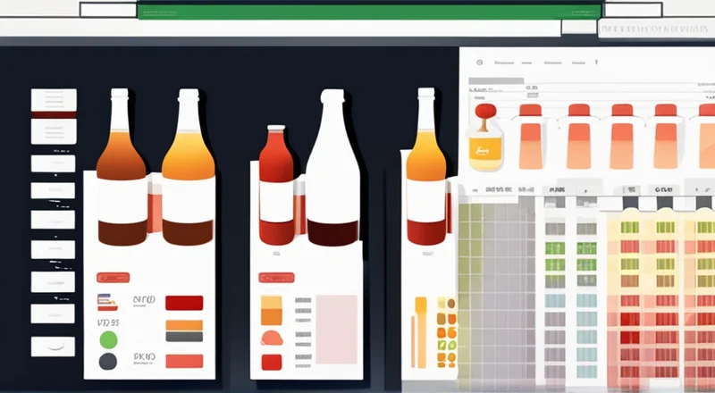 酒水饮料进销存表excel模板制作