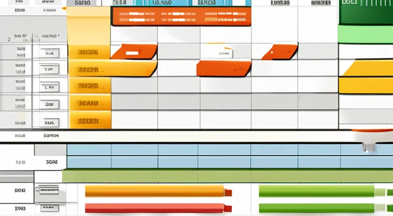excel生产计划进度甘特图模板
