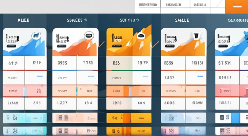 月销售对比表格模板Excel