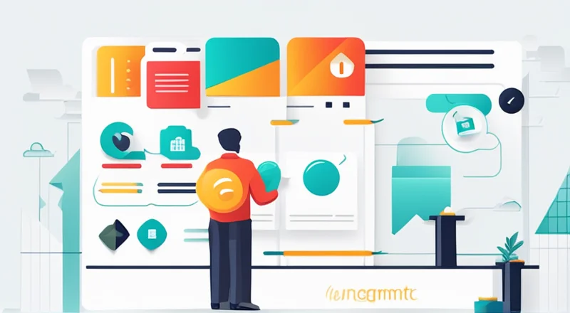 销售客户管理图文模板