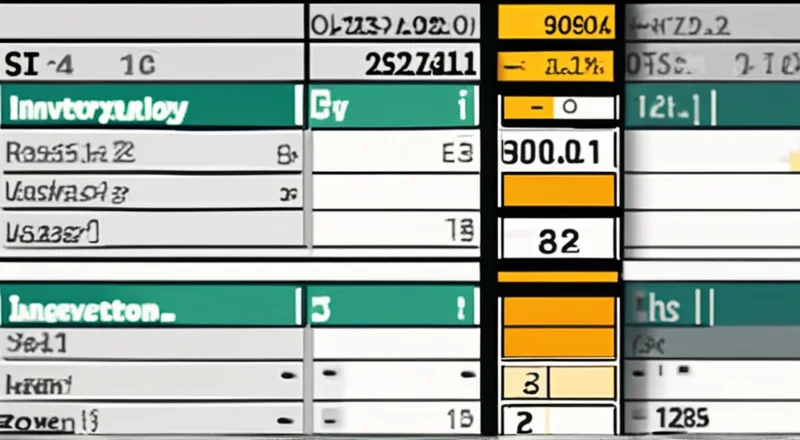 excel 库存季度统计表