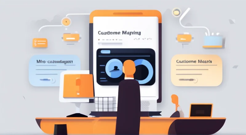 客户声音管理海报模板