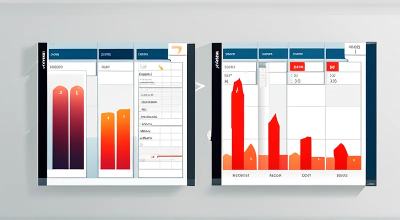excel销售额对比表格模板