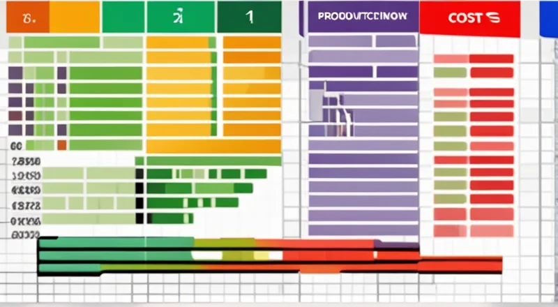 excel表格制作生产成本