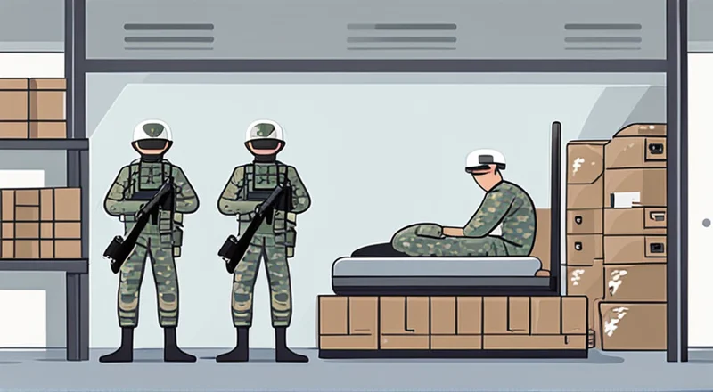 部队管理仓库的兵睡哪里