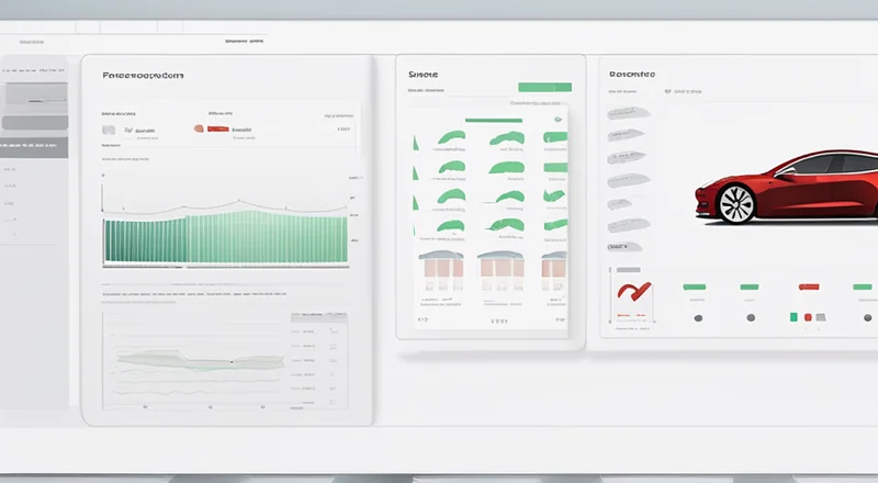 特斯拉生产业绩分析软件