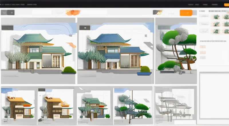 天正软件立面图生产方法