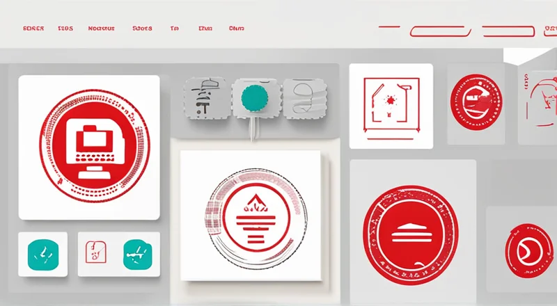 办公软件怎么扣红色章