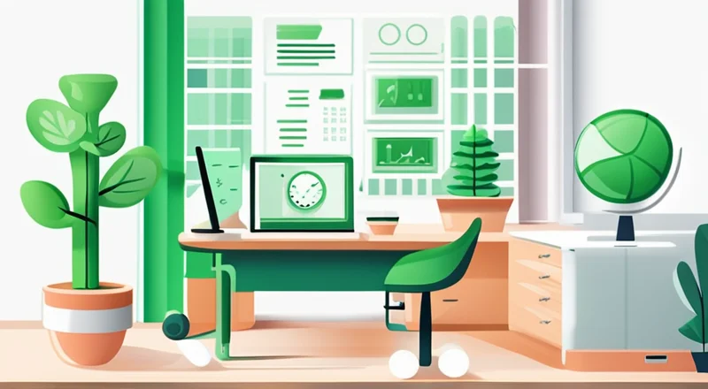 办公软件设成绿色怎么设置