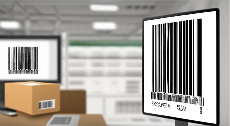 办公软件上怎么做出条码