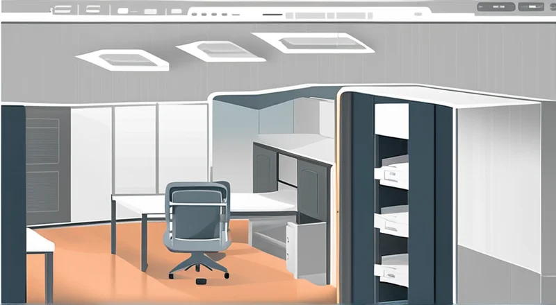 怎么用柜柜软件画办公卡座